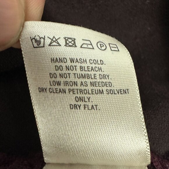 Atelier Camille Plum V-Neck Sweater Womens Size Medium Long Sleeve - Picture 6 of 10